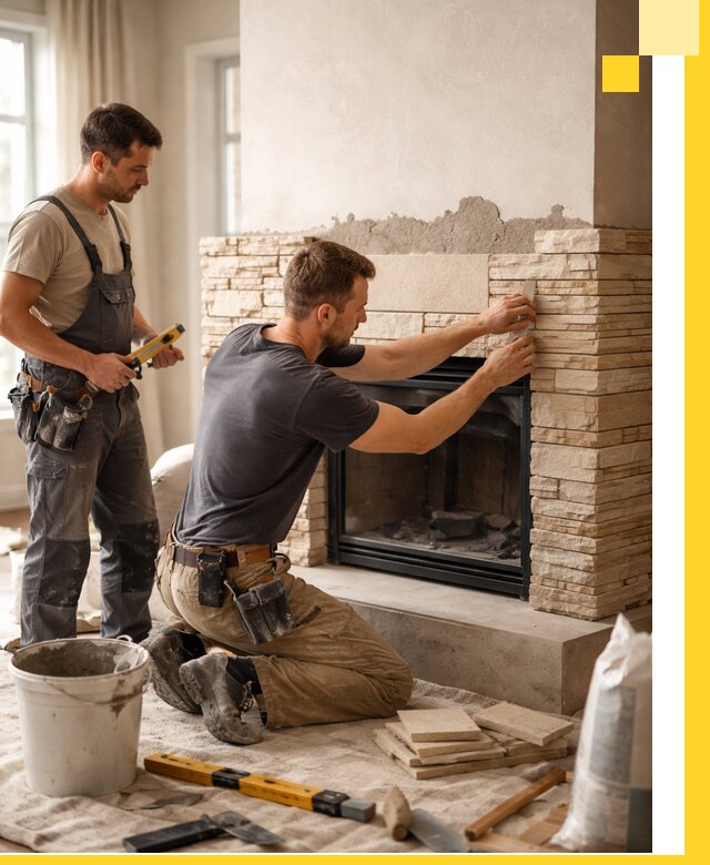 Установка и монтаж каминов для загородного дома в Сыктывкаре