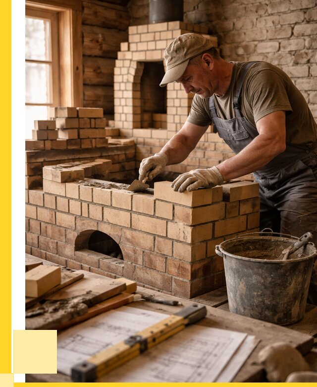 Кладка печей из кирпича в Сыктывкаре цены от 30933 р. - ЭриданСкт