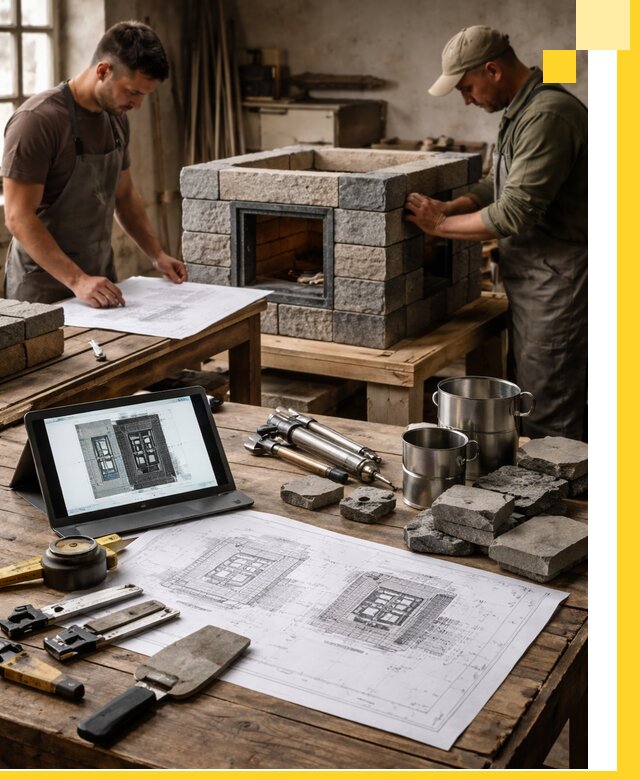 Разработка проектов печей с согласованием и монтажом в Сыктывкаре