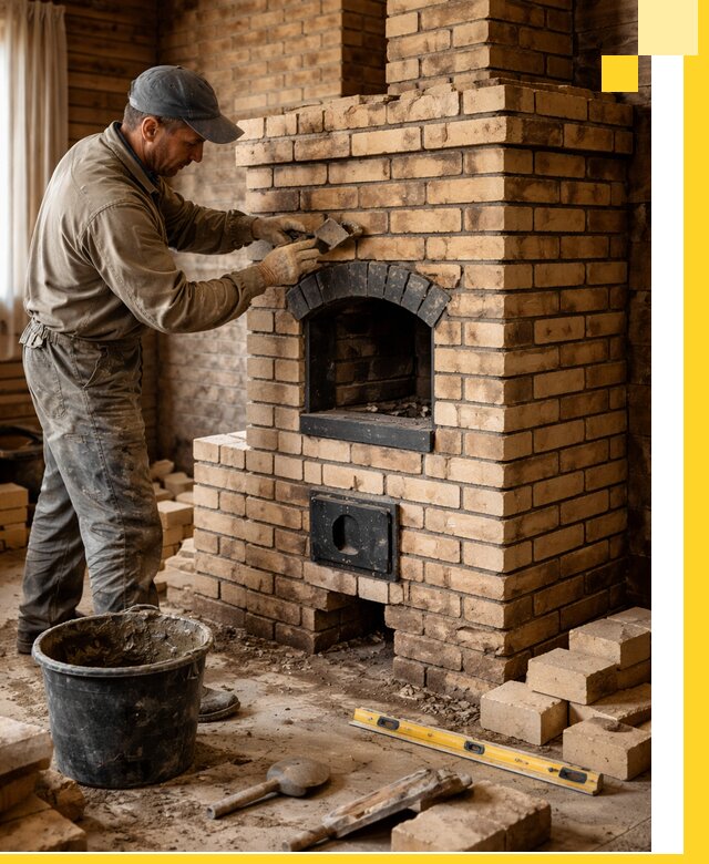 Кирпичные печи под ключ в Сыктывкаре: проектирование и кладка