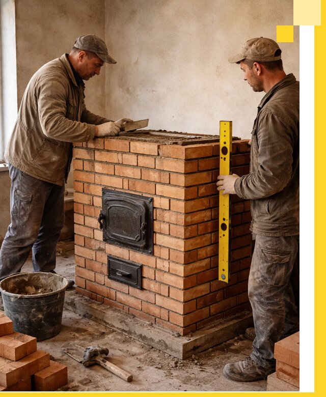 Отопительные печи под ключ в Сыктывкаре, установка и сборка