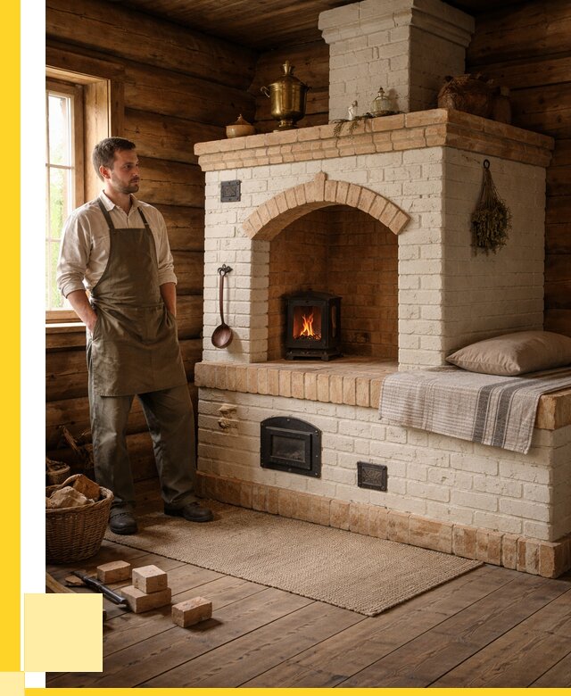 Русские печи с лежанкой под ключ в Сыктывкаре от 154665 р. ЭриданСкт