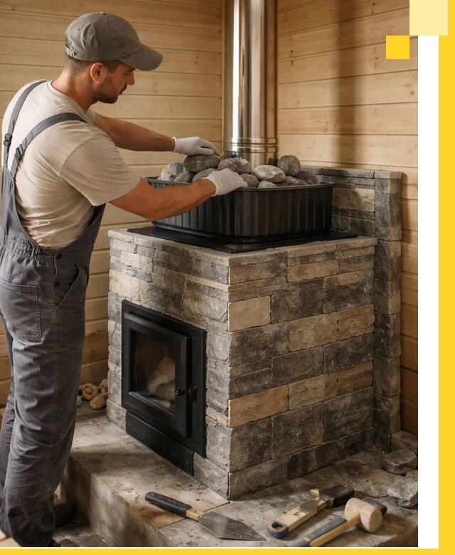 Печи для парной в Сыктывкаре, производство, монтаж и обслуживание