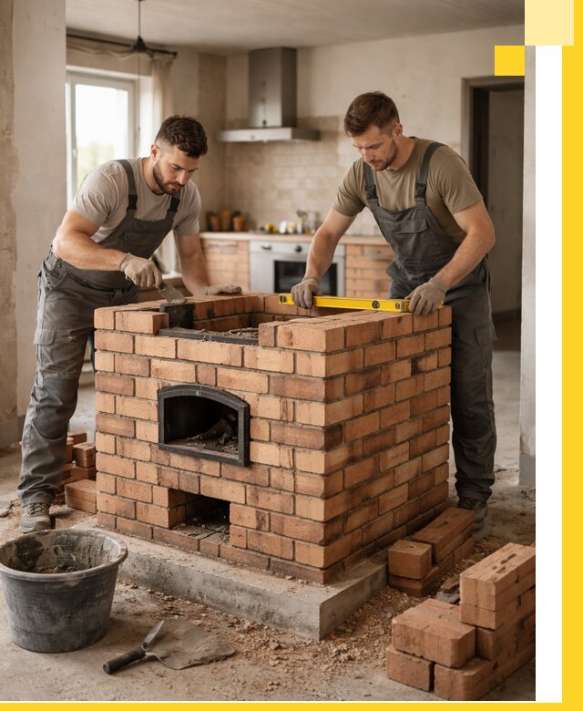 Установка и монтаж печей в частном доме в Сыктывкаре под ключ