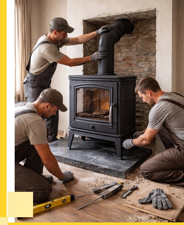 Монтаж печи камина в частном доме в Сыктывкаре от 25778 р. | ЭриданСкт