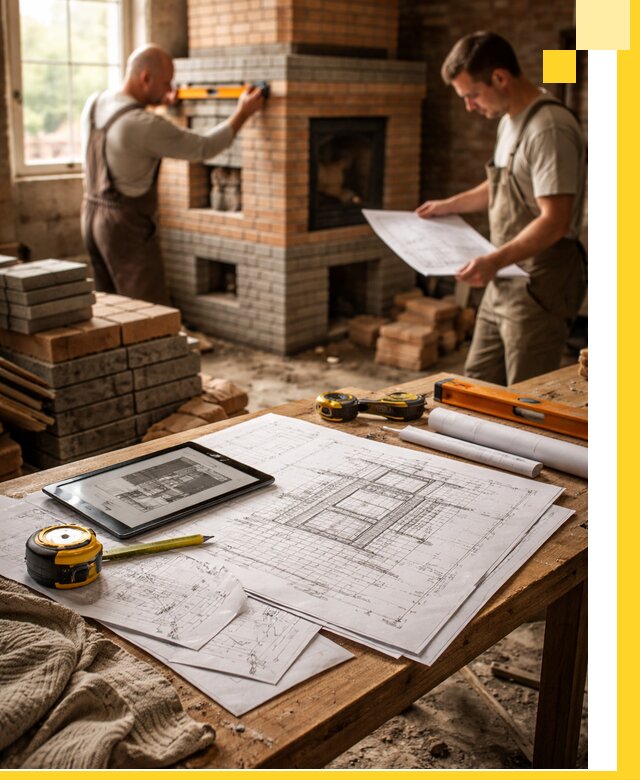 Проекты печей и каминов с индивидуальным дизайном в Сыктывкаре