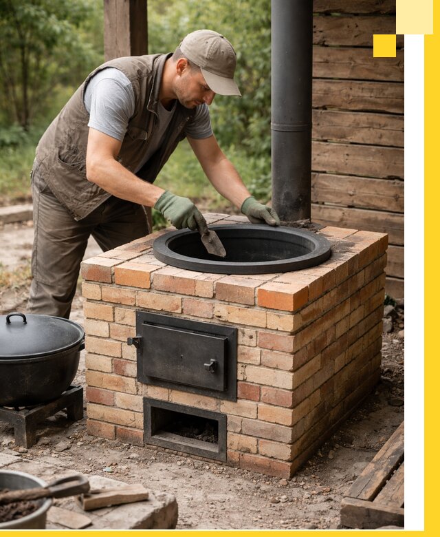 Изготовление и установка печей для казана в Сыктывкаре под ключ