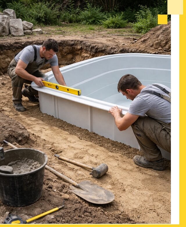 Производство и установка пластиковых бассейнов в Сыктывкаре под ключ