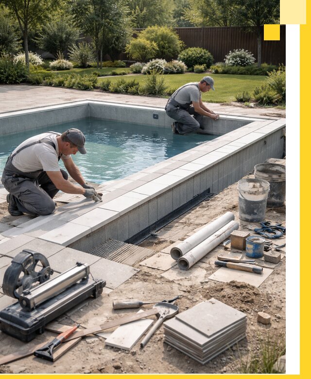 Строительство открытых бассейнов под ключ в Сыктывкаре профессионально