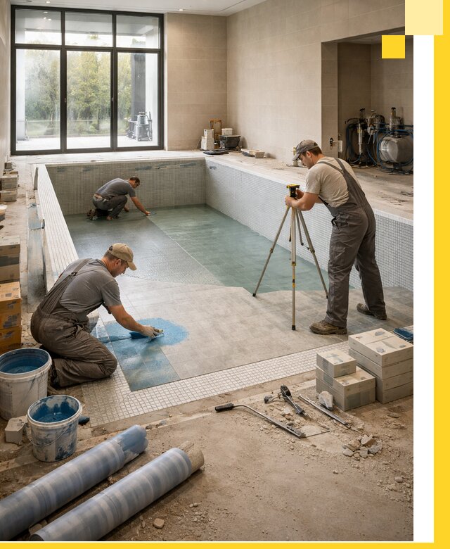 Проект и строительство закрытых бассейнов в Сыктывкаре под ключ