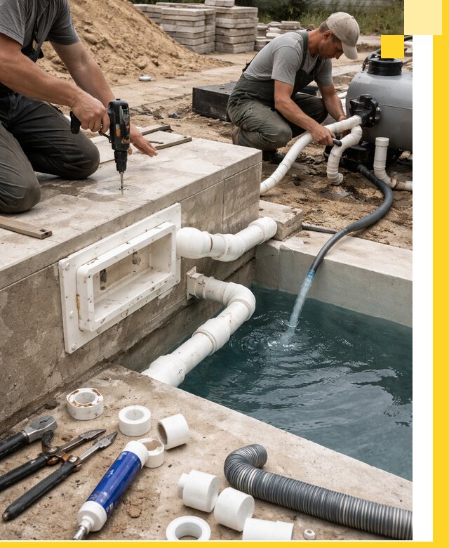 Строительство скиммерных бассейнов под ключ в Сыктывкаре