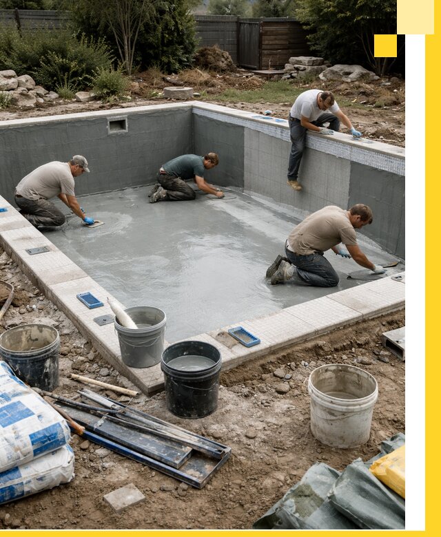 Изготовление и монтаж чаши бассейна под ключ в Сыктывкаре