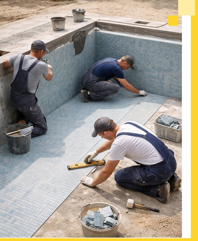 Укладка и установка плитки для бассейнов под ключ в Сыктывкаре