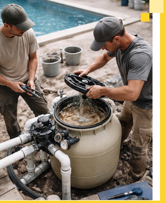 Установка и обслуживание песочных фильтров для бассейнов в Сыктывкаре