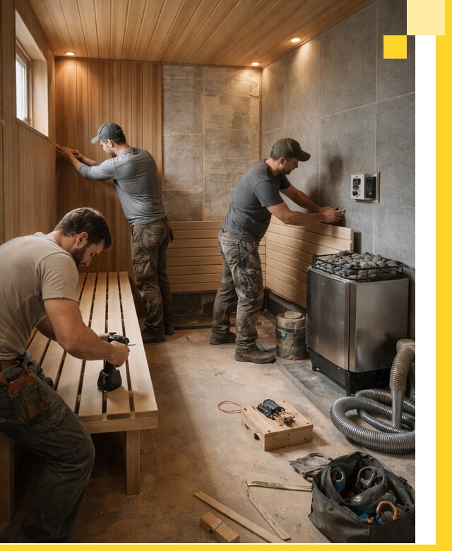 Сауны под ключ в Сыктывкаре, проектирование, строительство, отделка