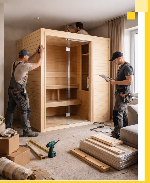 Установка и благоустройство саун в квартире в Сыктывкаре