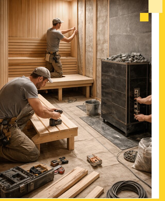 Дизайн и строительство интерьерных саун под ключ в Сыктывкаре