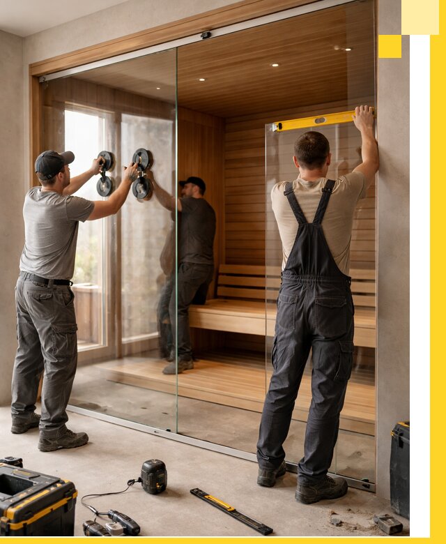 Производство и монтаж стеклянных саун под ключ в Сыктывкаре