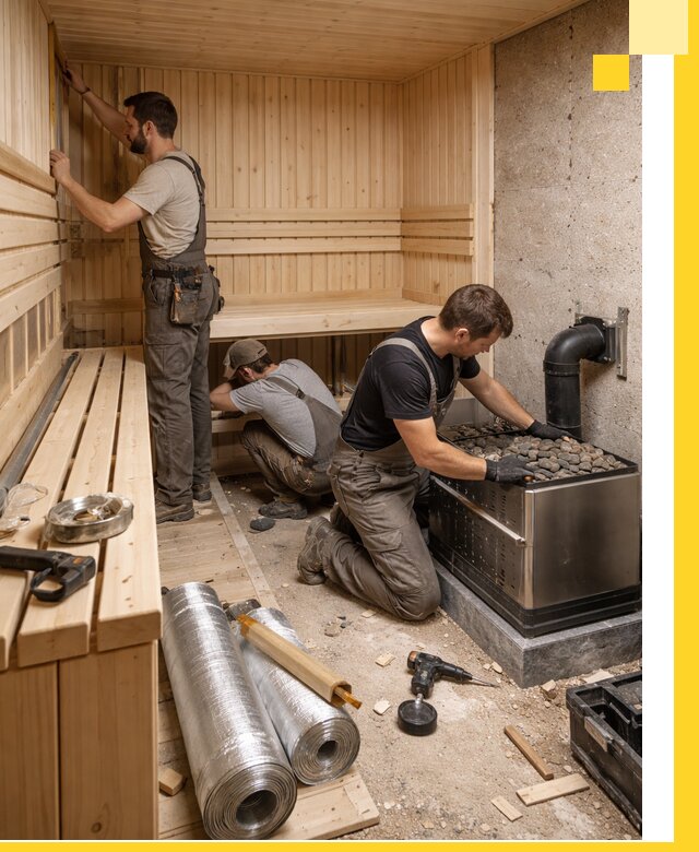 Индивидуальные сауны на заказ в Сыктывкаре под ключ, проект и монтаж