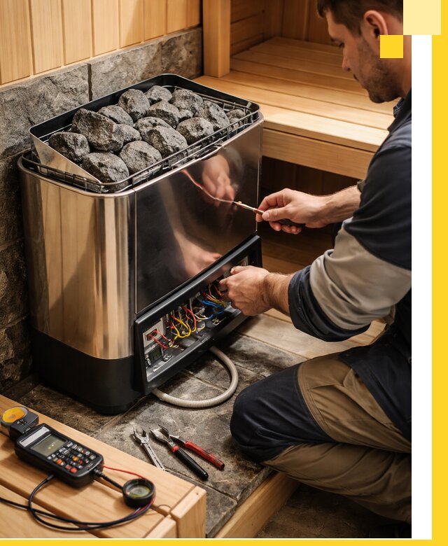 Продажа и установка электрокаменок для саун в Сыктывкаре