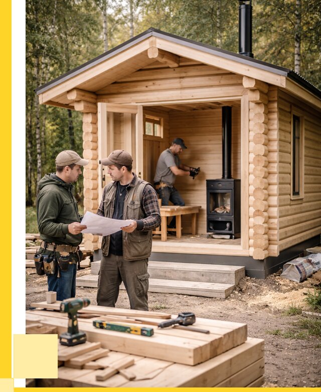 Монтаж бань под ключ в Сыктывкаре — от 206220 р. | ЭриданСкт