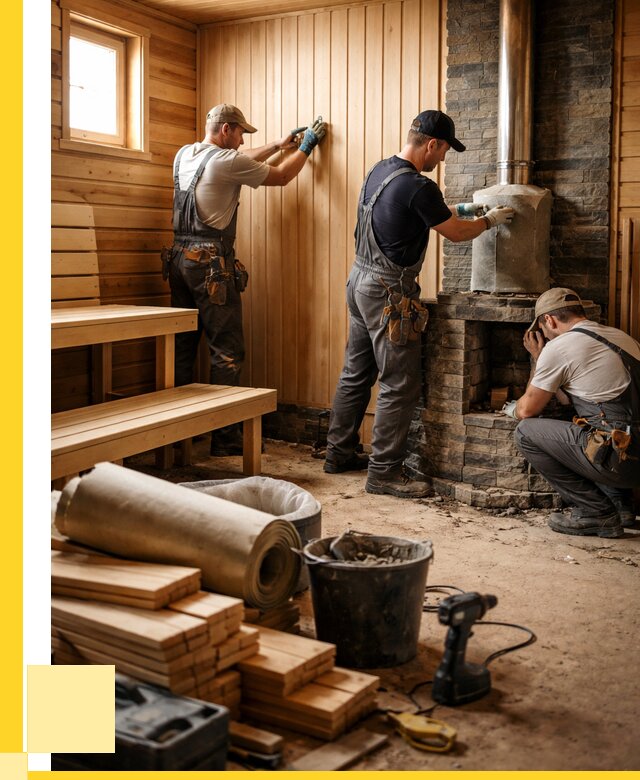 Ремонт бань под ключ в Сыктывкаре от 46400 р. | ЭриданСкт