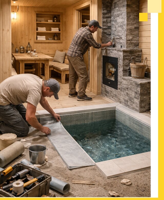 Строительство бань с комнатой отдыха под ключ в Сыктывкаре