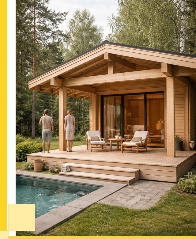 Бани с террасой под ключ в Сыктывкаре от 618660 р. | ЭриданСкт