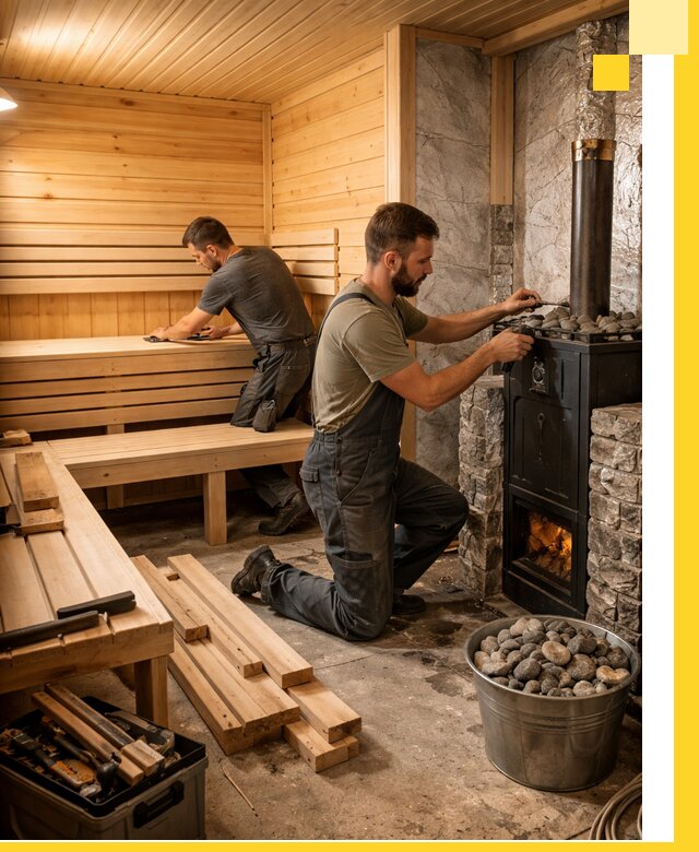 Дизайн и строительство интерьеров бань под ключ в Сыктывкаре