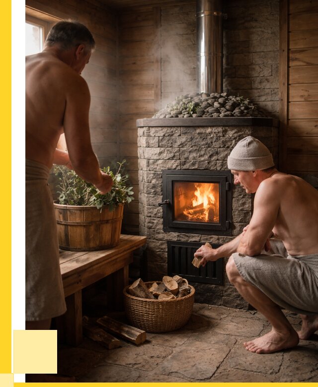 Банные печи под ключ в Сыктывкаре от 46400 р. | ЭриданСкт кирпичная