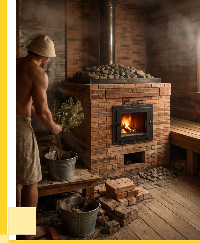 Кирпичные банные печи в Сыктывкаре от 92799 р. | ЭриданСкт
