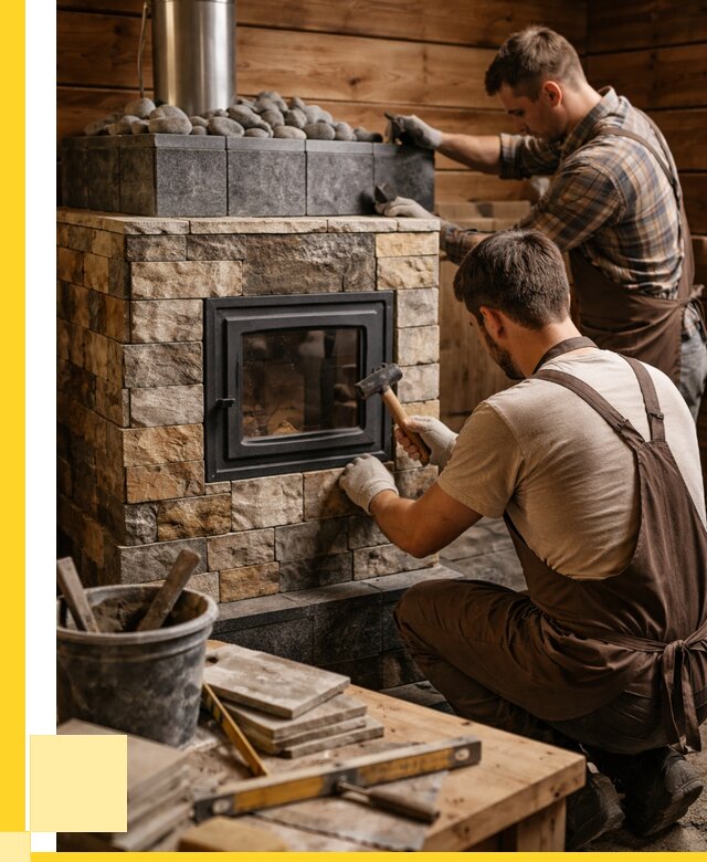 Облицовка банной печи в Сыктывкаре от 15467 р. | ЭриданСкт