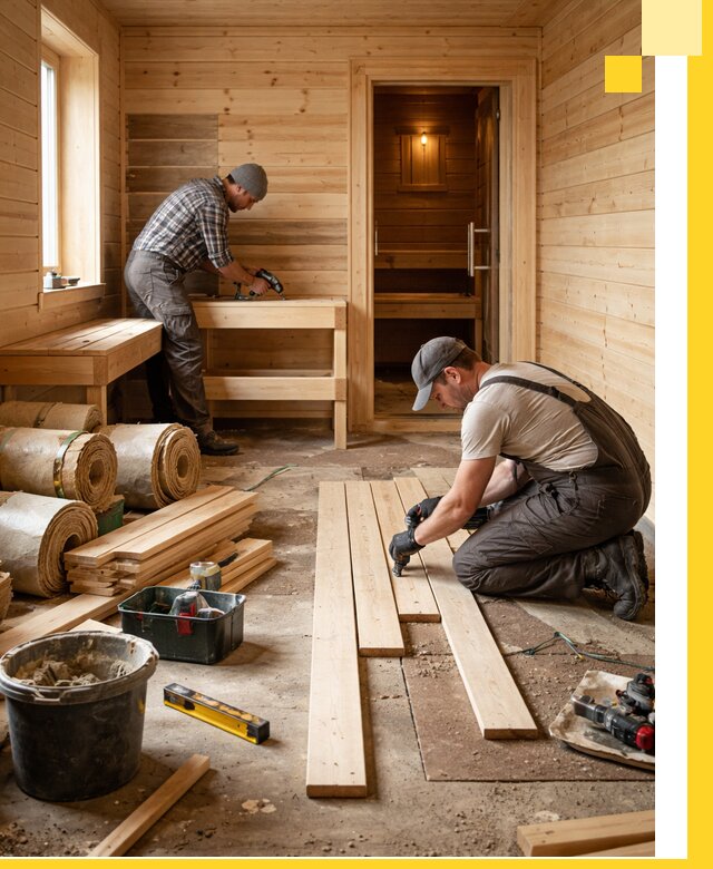 Индивидуальный проект бани с комнатой отдыха под ключ в Сыктывкаре