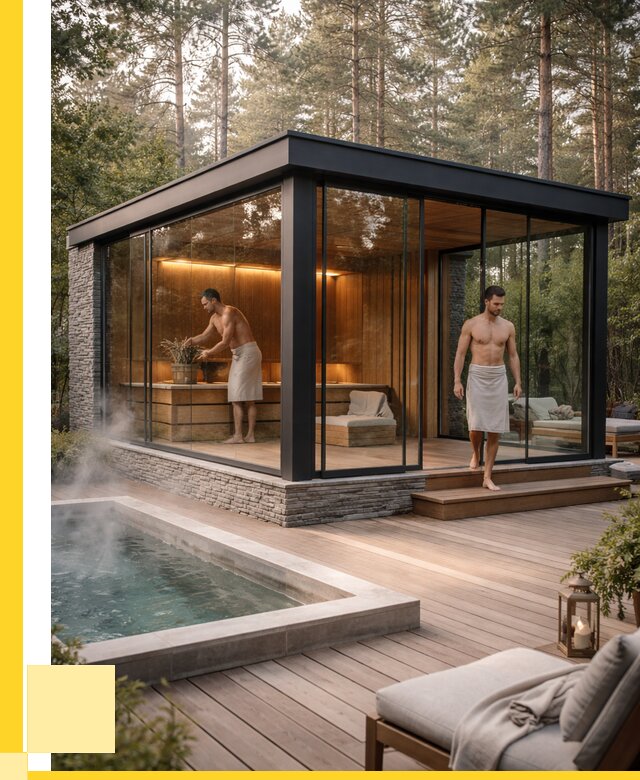 Стеклянные бани и двери в Сыктывкаре от 463995 р. | ЭриданСкт