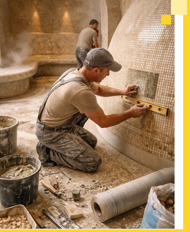 Хамам под ключ в Сыктывкаре: проектирование, строительство, отделка