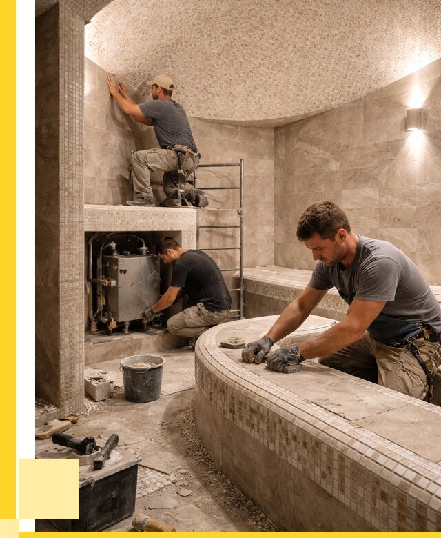 Монтаж хамамов под ключ в Сыктывкаре от 257775 р. ЭриданСкт