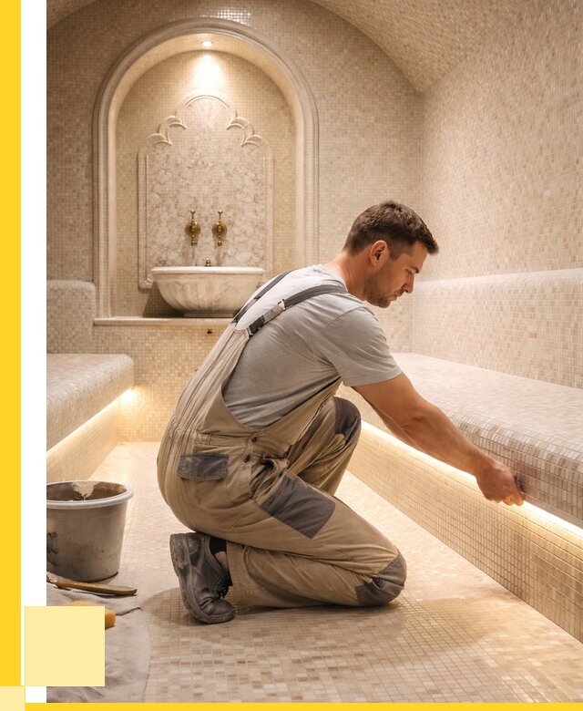 Отделка хамамов под ключ в Сыктывкаре от 5671 р. | ЭриданСкт