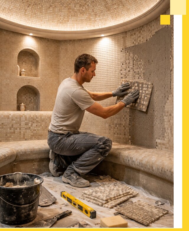 Устройство и монтаж домашнего хамама под ключ в Сыктывкаре