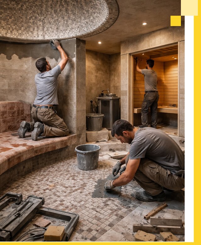 Проект и строительство хамама бани и сауны под ключ в Сыктывкаре