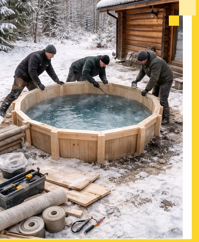 Изготовление и установка ледяных купелей под ключ в Сыктывкаре