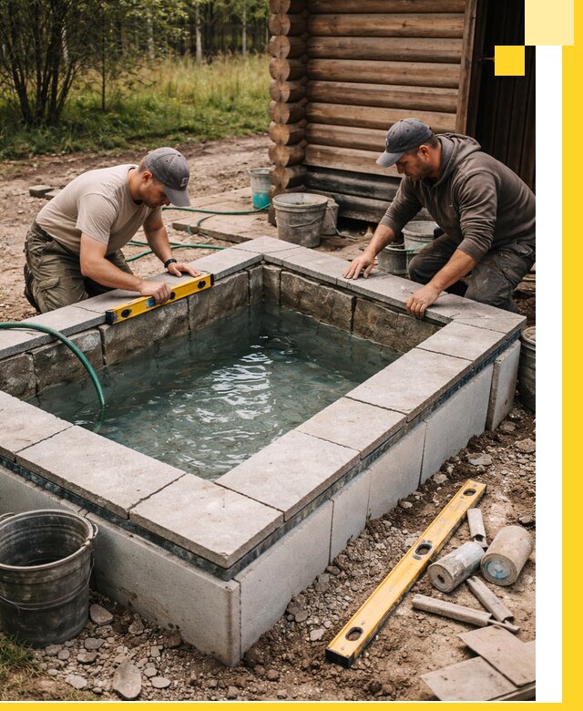 Изготовление и установка холодных купелей под ключ в Сыктывкаре